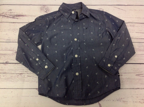 Nautica Blue Print Anchors Top