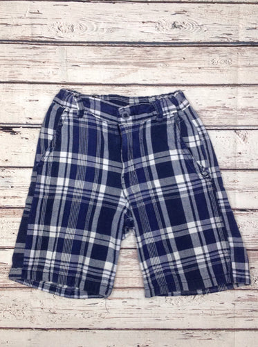 Nautica Navy Print Plaid Shorts