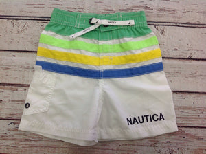 Nautica White & Green Swimwear