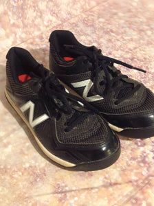 New Balance Black & White Cleats Size 3