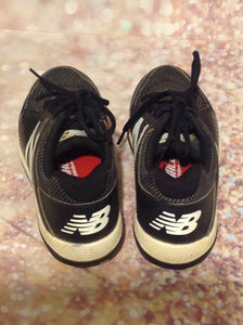 New Balance Black & White Cleats Size 3