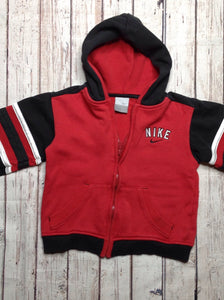 Nike Black & Red Logo Top