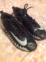 Nike Black & Silver Cleats Size 5.5