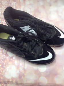 Nike Black & White Cleats Size 3