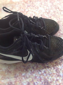 Nike Black & White Cleats Size 4