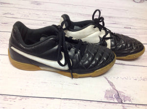 Nike Black & White Cleats Size 2