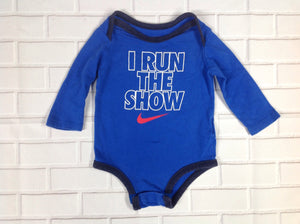 Nike Blue Print Logo Top