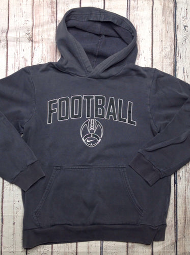 Nike Gray & Black PULLOVER HOODIE Top