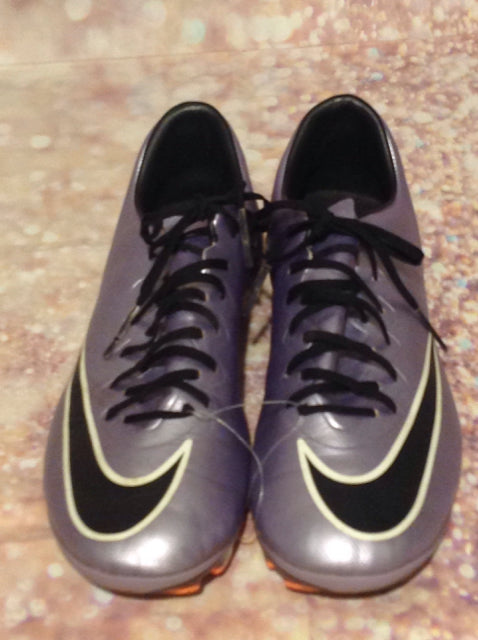Nike Purple & Black Cleats Size 4.5