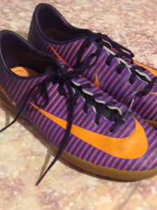 Nike Purple & Orange Cleats Size 5.5