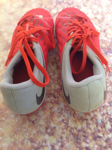 Nike RED & GRAY Cleats Size 1