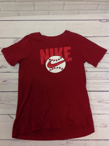 Nike Red Print Logo Top