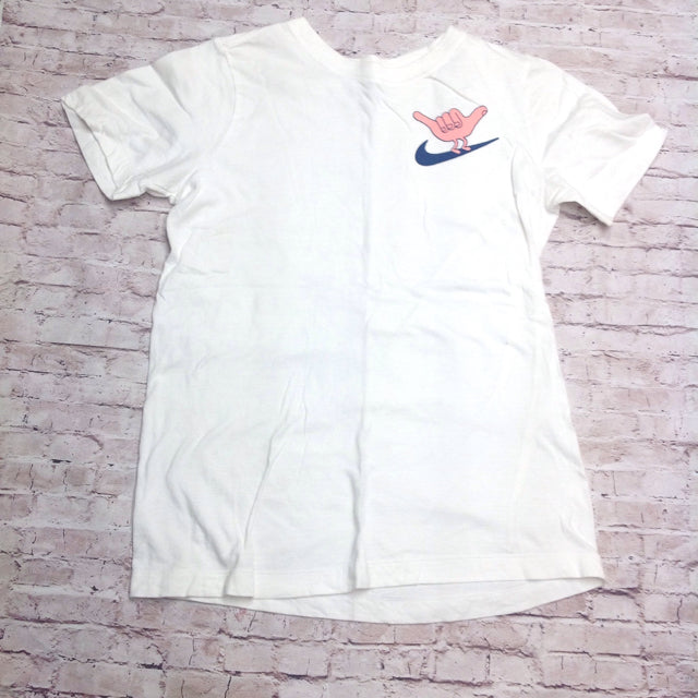 Nike White & Baby Blue hang 10 Top
