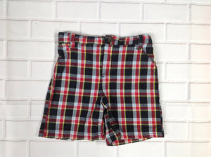 No Brand Black & Red Plaid Shorts
