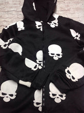 No Brand Black Print Skulls Top