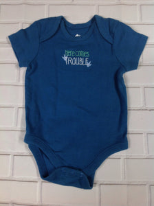 No Brand Blue Print Onesie