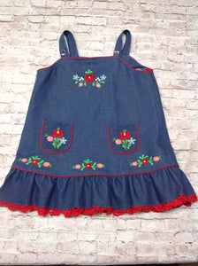 No Brand DENIM LOOK Flowers Dress