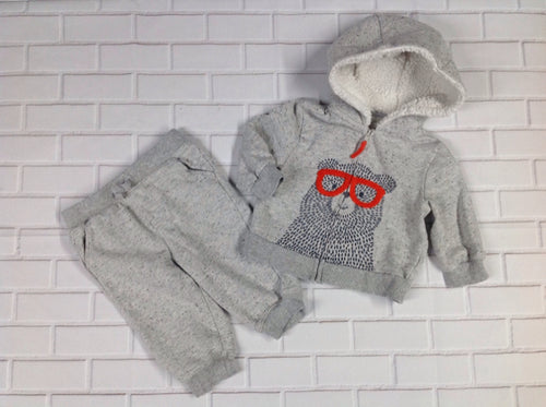 No Brand GRAY PRINT 2 PC Outfit