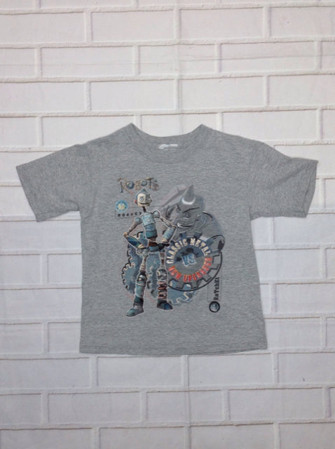 No Brand GRAY PRINT Robots Top