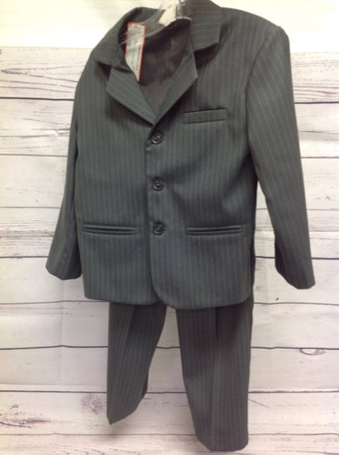 No Brand GRAY PRINT Stripe Suit