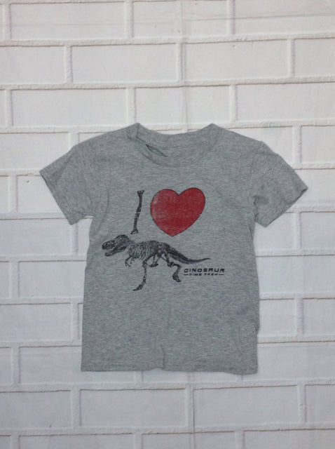 No Brand Gray Dinosaur Top