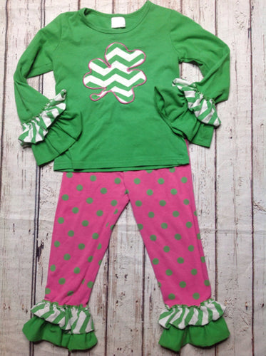 No Brand Green & Pink Shamrock 2 PC