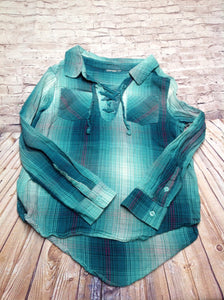 No Brand Green & Pink Top