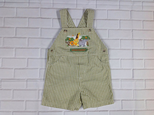 No Brand Green & White Shortalls