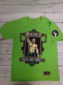 No Brand Green Print Wrestling Top