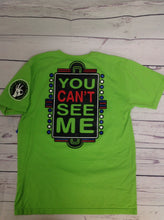 No Brand Green Print Wrestling Top