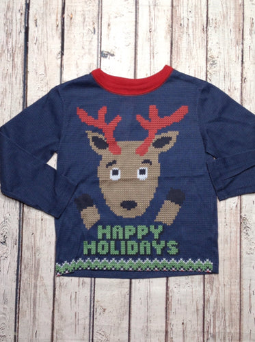 No Brand Navy Print Christmas Sleepwear
