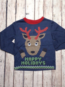 No Brand Navy Print Christmas Sleepwear