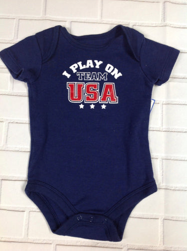 No Brand Navy Print Top