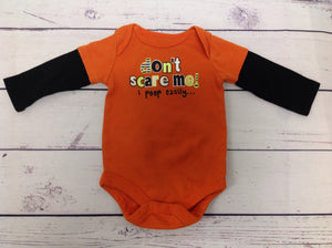 No Brand Orange Print Top