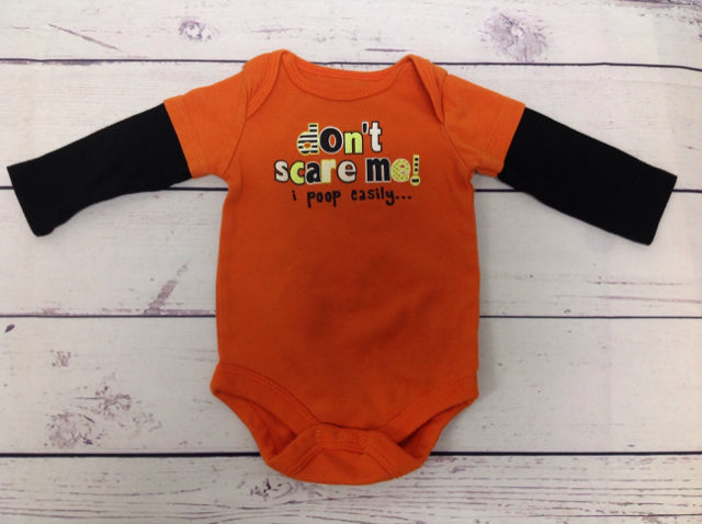 No Brand Orange Print Top