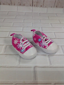 *No Brand PINK PRINT Sneakers Infant 0-3 MOS