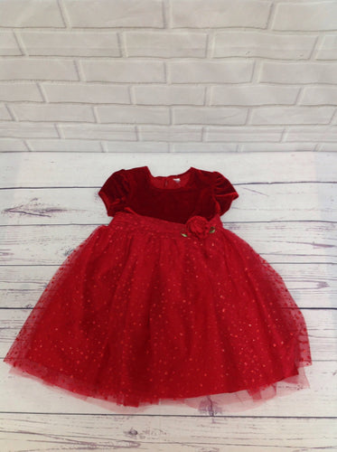 No Brand Red Print Dots Dress