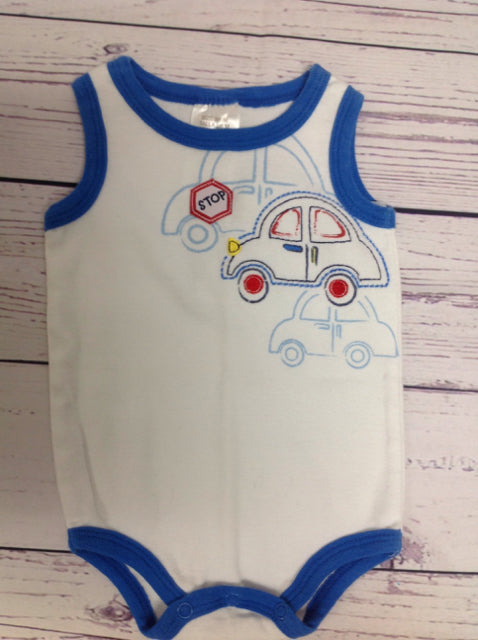 No Brand WHITE & BLUE Onesie