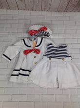 No Brand White & Navy Dress