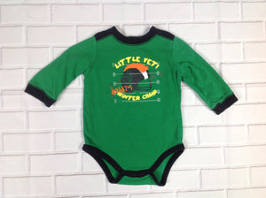 Okie Dokie Green Print Top