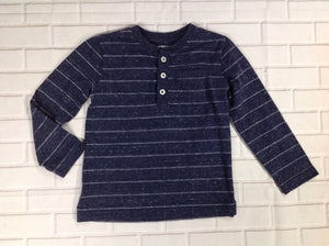 Okie Dokie Navy Print Top