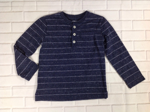 Okie Dokie Navy Print Top