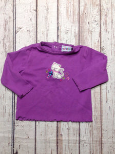 Okie Dokie Purple Print Top