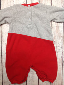 Okie Dokie RED & GRAY One Piece