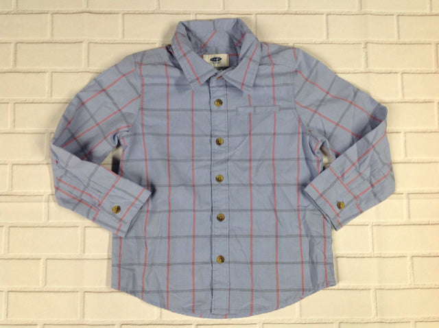 Old Navy Baby Blue & Red Top