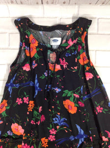 Old Navy Black Print Dress