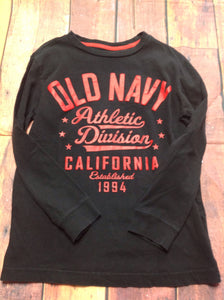Old Navy Black Print Logo Top