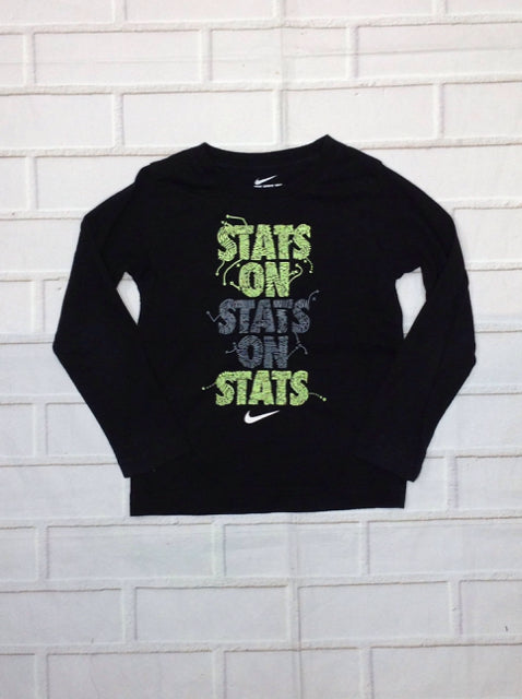 Old Navy Black Print Stats Top