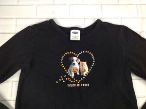 Old Navy Black Print Top