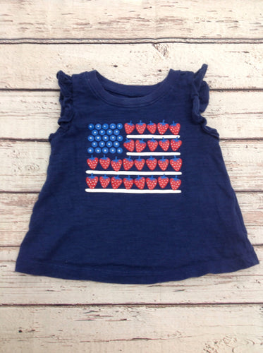 Old Navy Blue & Red Top